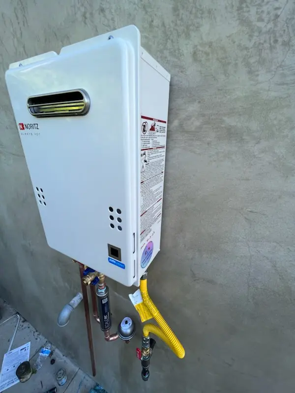 Tankless water heater installation for Rosedale-Hunt homes